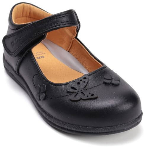 Pantofi copii fete din piele, Negru – H072-52756