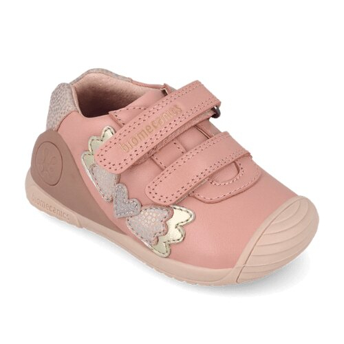 Pantofi copii fete din piele, Roz, Biomecanics – 261104-B193