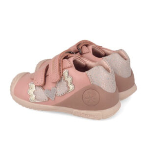 Pantofi copii fete din piele, Roz, Biomecanics – 261104-B193