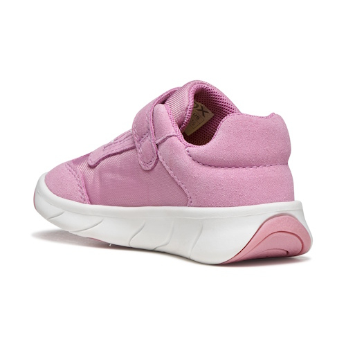 Pantofi copii fete din piele Suede Geox Foot-Run Dark Pink – B661JA_0FU22_C8241