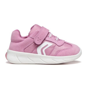 Pantofi copii fete din piele Suede Geox Foot-Run Dark Pink – B661JA_0FU22_C8241