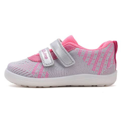Pantofi copii fete din textil DD Step, Gri – F093-51399E