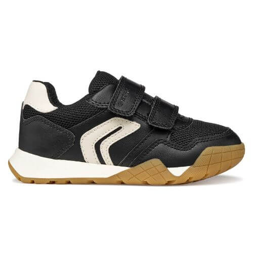 Pantofi copii baieti din material sintetic si textil Geox, Negru – J56NEA-0BC14-C9B1M