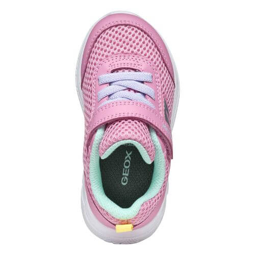 Pantofi copii fete din textil Geox, Roz – B454TD-01454-CE83B