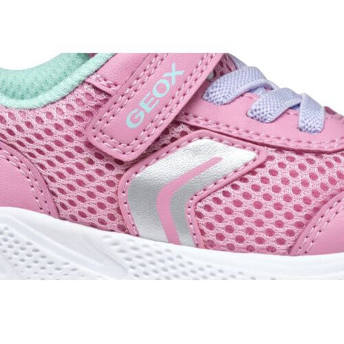 Pantofi copii fete din textil Geox, Roz – B454TD-01454-CE83B