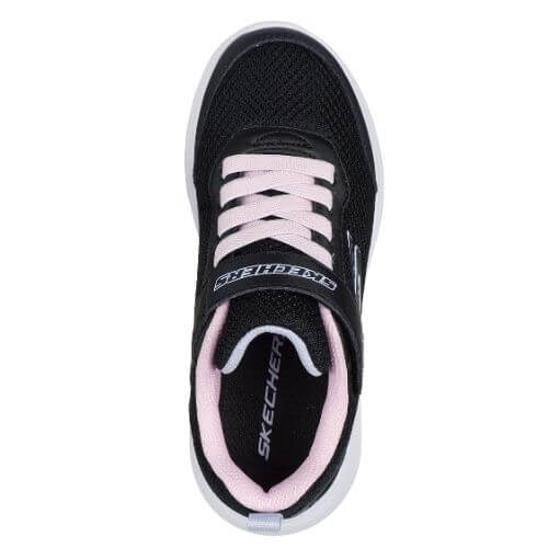 Pantofi copii fete din textil Skechers, Negru – 303573N
