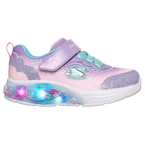 Pantofi copii fete din textil Skechers, Mov – 303061-LVMT