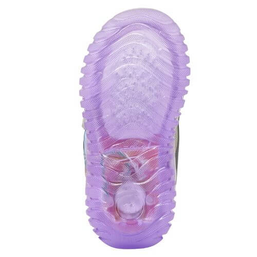 Pantofi copii fete Stitch cu LED Geox, Gri – B6561C-0AJAS-C1316
