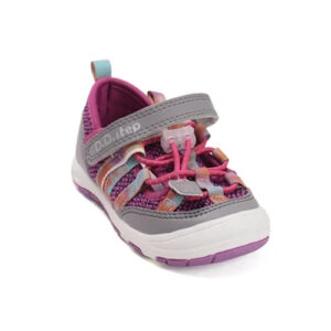 Pantofi decupati copii fete din textil DD Step, Mov – F065-61331D