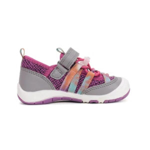 Pantofi decupati copii fete din textil DD Step, Mov – F065-61331D