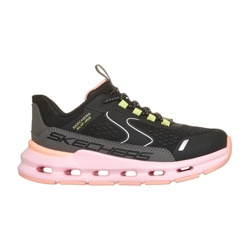 Pantofi fete Glide Step – Vista Lane Skechers, Negru/Roz – 303654L-BKMT