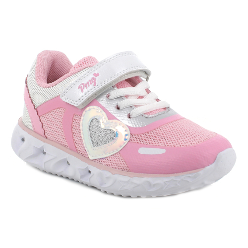 Pantofi copii fete cu LED din textil Primigi, Roz – 5965511