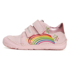 Pantofi copii fete Barefoot din canvas DD Step, Roz – C073-41805A