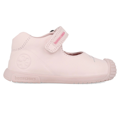 Pantofi copii fete din piele Biomecanics, Roz – 241105-B779