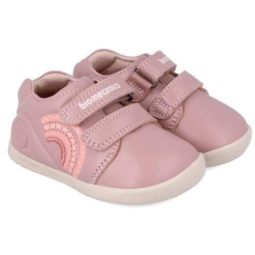 Pantofi copii fete calapod lat din piele Biomecanics, Roz – 241162-B159 Pantofi copii fete calapod lat din piele Biomecanics, Roz – 241162-B159