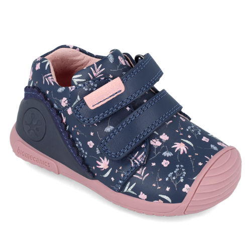 Ghete copii fete din piele imblanite, Biomecanics, Albastru – 241102-A183FB