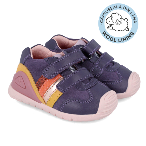 Ghete copii fete din piele imblanite, Biomecanics, Mov – 241110-D783FB Ghete copii fete din piele imblanite, Biomecanics, Mov – 241110-D783FB