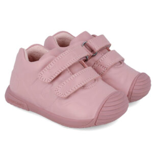 Ghete copii fete din piele imblanite, Biomecanics, Roz – 241124-C159FB