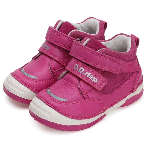 Pantofi copii fete din piele DD Step, Roz – S038-42241C