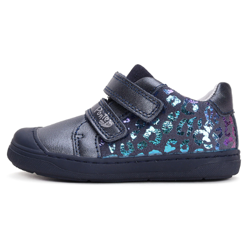 Pantofi copii fete din piele Ponte, Albastru – DA03-4-2845A