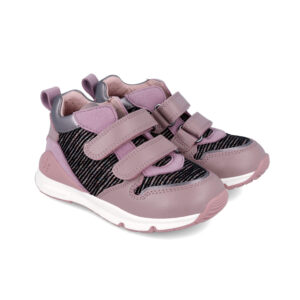 Pantofi copii fete din piele Biomecanics, Mov – 241220-B409