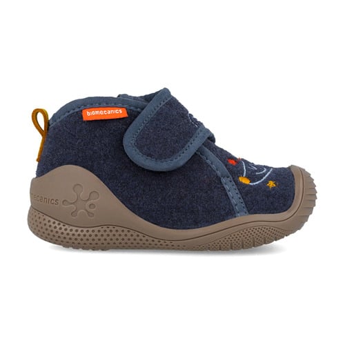 Pantofiori de interior copii baieti din textil Biomecanics, Azul Marino – 261183-A089