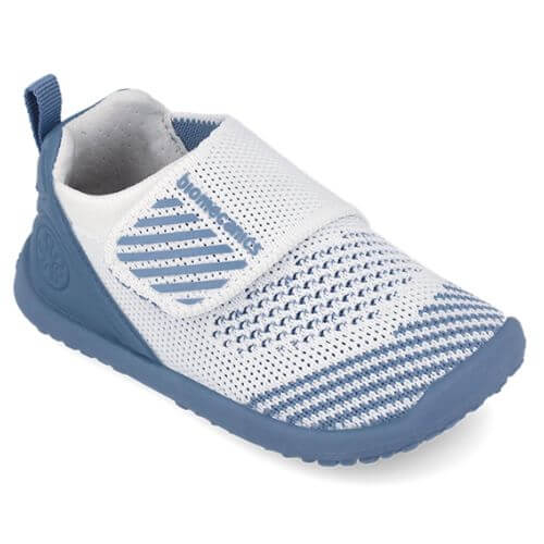 Pantofiori de interior copii baieti din textil calapod lat Biomecanics, Alb – 262188-C834