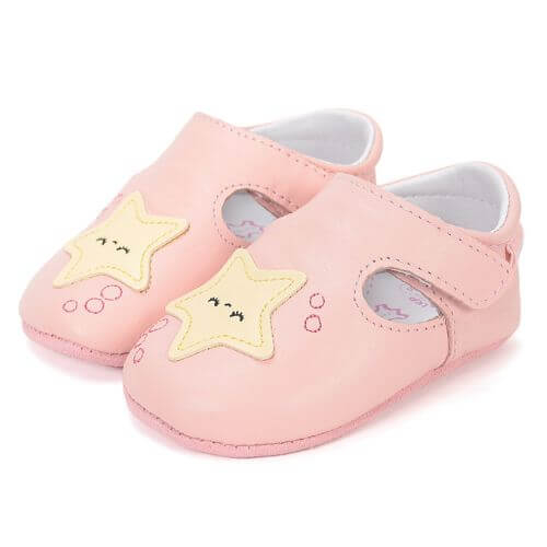 Pantofiori de interior copii fete din piele DD Step, Roz – K1596-61962