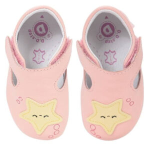 Pantofiori de interior copii fete din piele DD Step, Roz – K1596-61962