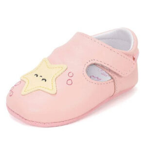 Pantofiori de interior copii fete din piele DD Step, Roz – K1596-61962