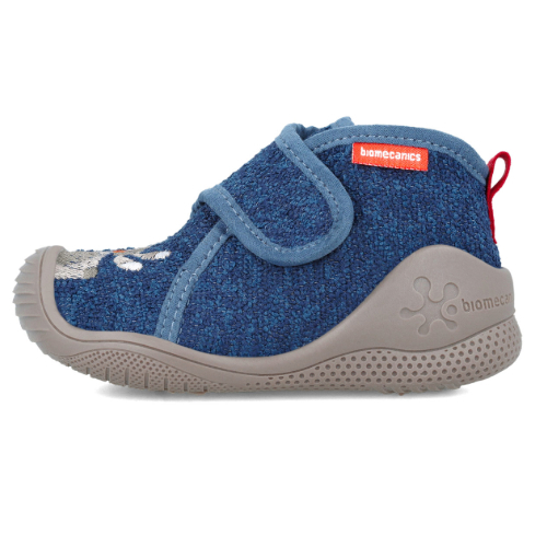 Pantofiori de interior copii baieti din textil Biomecanics, Albastru – 241291-A089