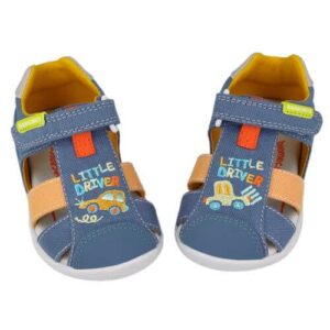 Sandale copii baieti calapod lat din textil Biomecanics, Albastru – 262198-A371