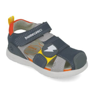 Sandale copii baieti din piele Biomecanics, Verde – 252216-B213