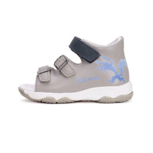 Sandale copii baieti din piele DD Step, Gri – G064-51156B