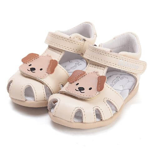 Sandale copii baieti din piele DD Step, Crem – G075-61516B