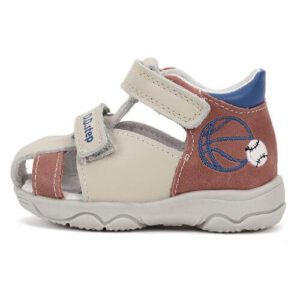 Sandale copii baieti din piele DD Step, Crem – G064-51611A