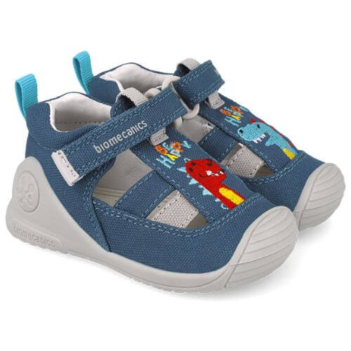 Sandale copii baieti din textil Biomecanics, Albastru – 252177-A556