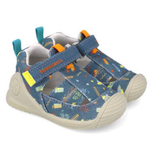 Sandale copii baieti din textil Biomecanics, Albastru – 252179-A556