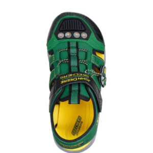 Sandale copii baieti HYPNO-SPLASH Skechers cu LED, Verde – 407070-GNBK
