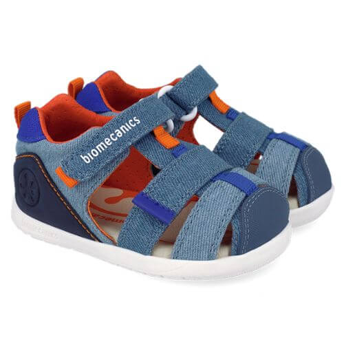 Sandale copii baieti calapod lat din textil Biomecanics, Albastru – 262199-A371 Sandale copii baieti calapod lat din textil Biomecanics, Albastru – 262199-A371