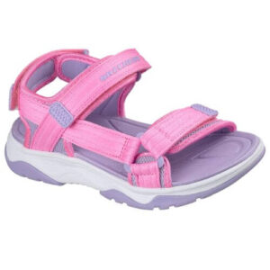Sandale copii fete din material textil Skechers, Roz – 303221-PKLV