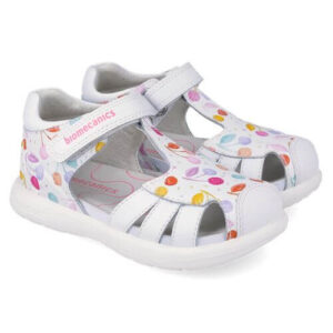 Sandale copii fete din piele Biomecanics, Alb – 262202-A050
