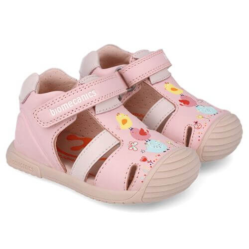 Sandale copii fete din piele Biomecanics, Roz – 252106-A032 Sandale copii fete din piele Biomecanics, Roz – 252106-A032