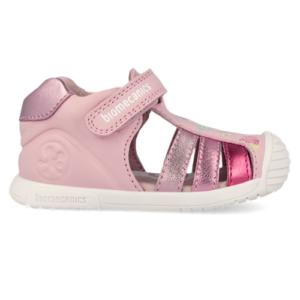 Sandale copii fete din piele Biomecanics, Roz – 262109-A032
