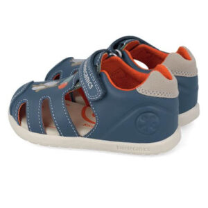 Sandale copii baieti din piele Biomecanics, Albastru – 262167-A556