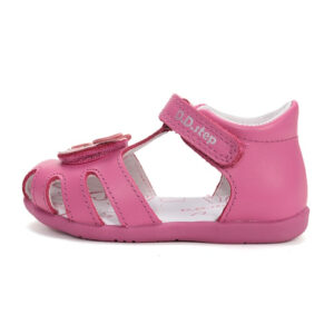 Sandale copii fete din piele DD Step, Roz – G075-61516C