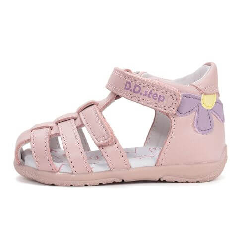 Sandale copii fete din piele DD Step, Roz – G111-61400A