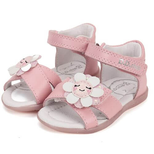 Sandale copii fete din piele DD Step, Roz – G075-51813A