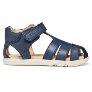 Sandale copii Barefoot baieti din piele naturala Geox, Albastru – B656PC_000CL_C4002