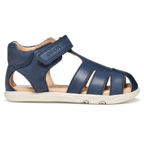 Sandale copii Barefoot baieti din piele naturala Geox, Albastru – B656PC_000CL_C4002